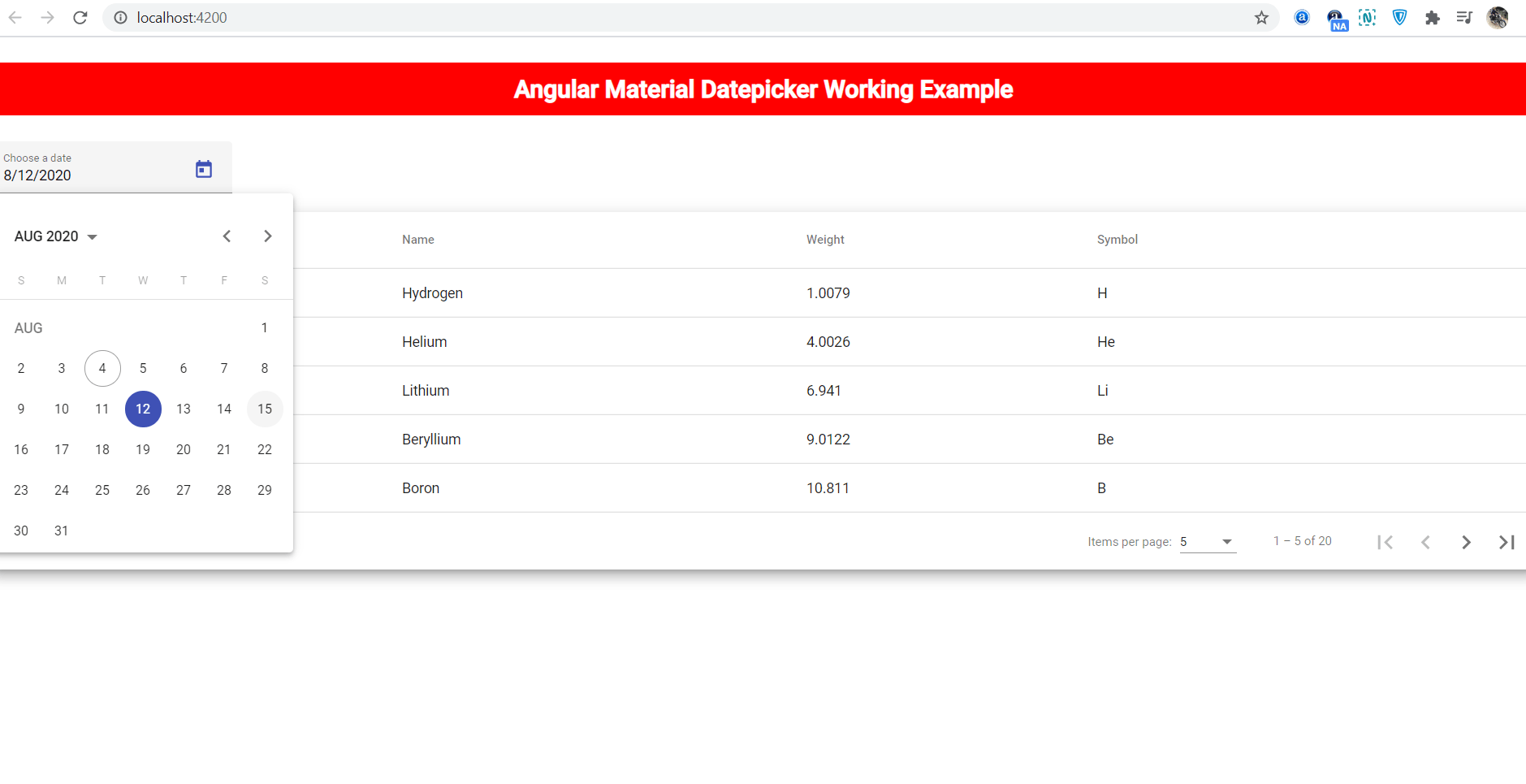 Angular Material Datepicker Working Tutorial Therichpost