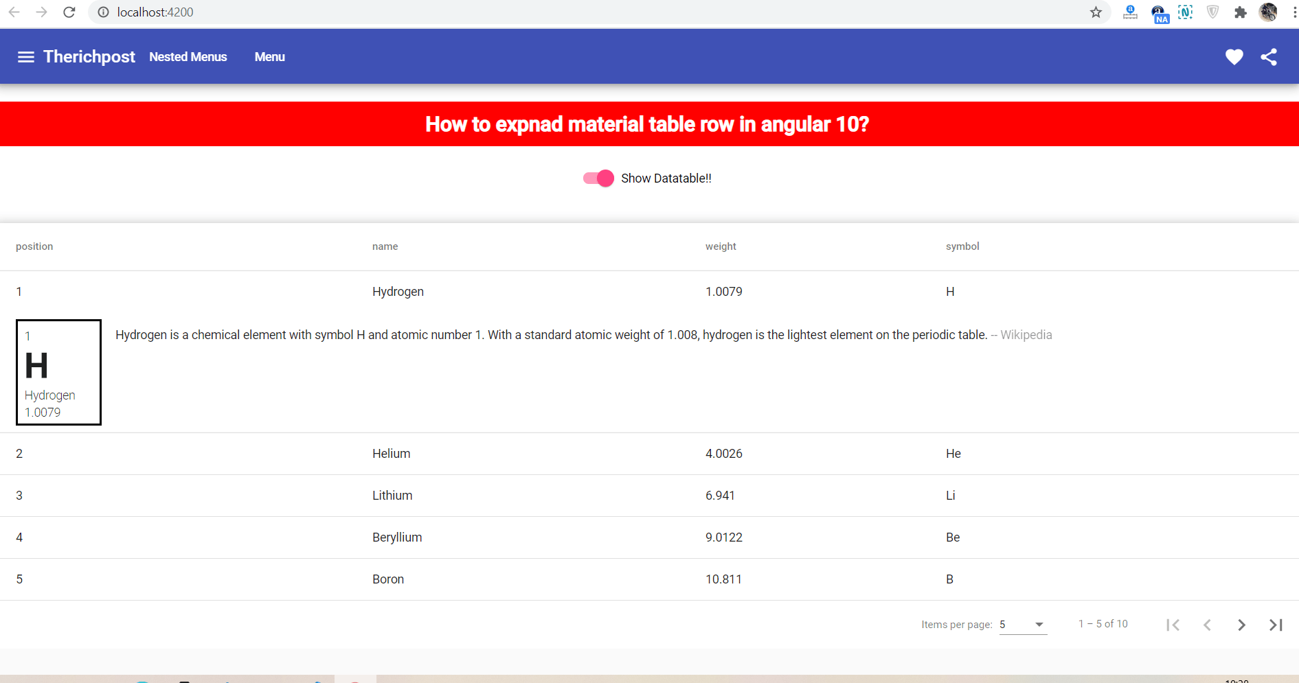 How To Add And Remove Table Rows Using Angular Material Images