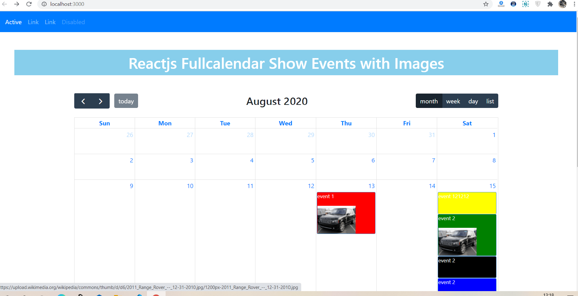 Construir sobre ganho ao longo fullcalendar render Poder Derrotado Menos