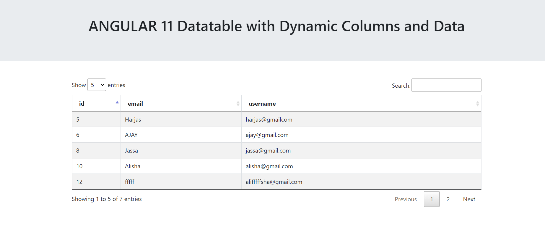 Angular 8 with laravel 6 php mysql data Therichpost