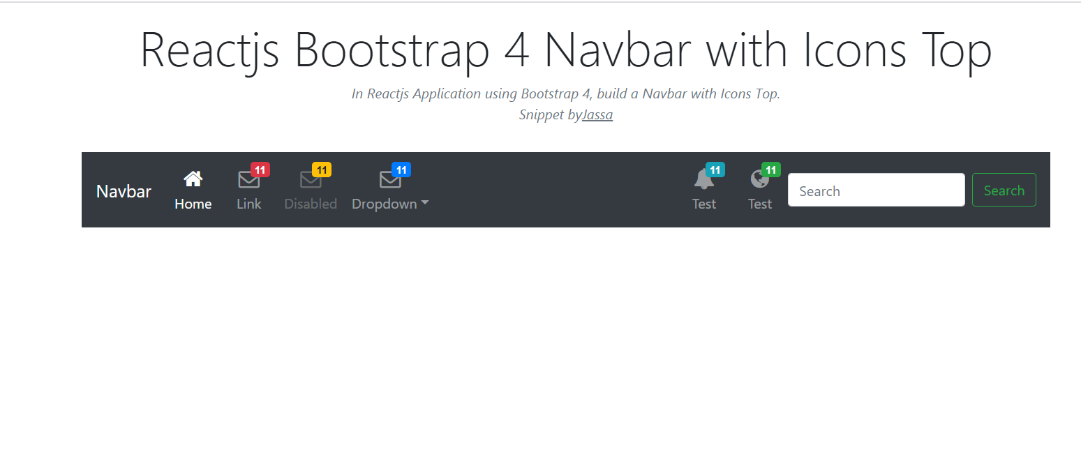 Create A Bootstrap Navbar In Reactjs Bootstrap Navbar Images Images