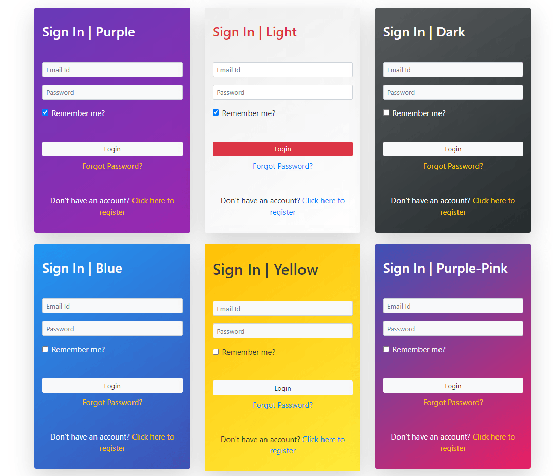 Angular 11 Sign In Form Designs Therichpost
