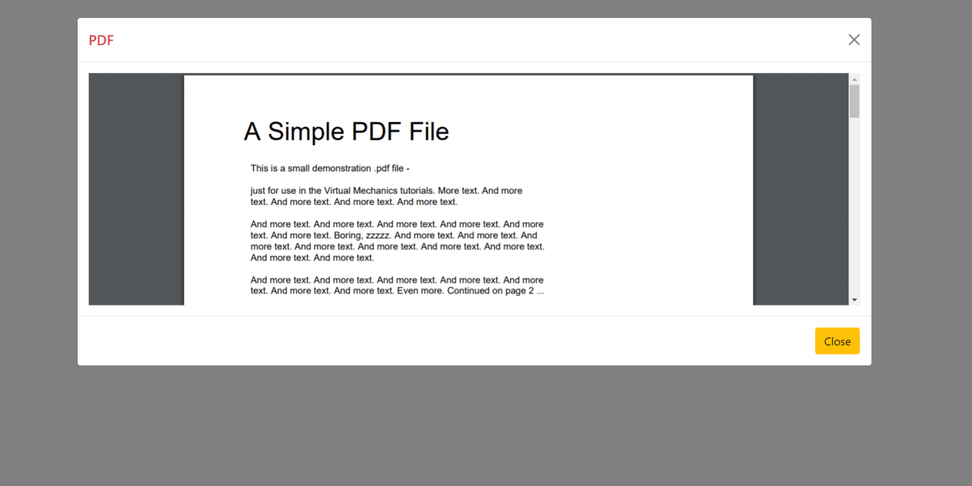 Reactjs Open PDF File inside Bootstrap 5 Modal POPUP Therichpost