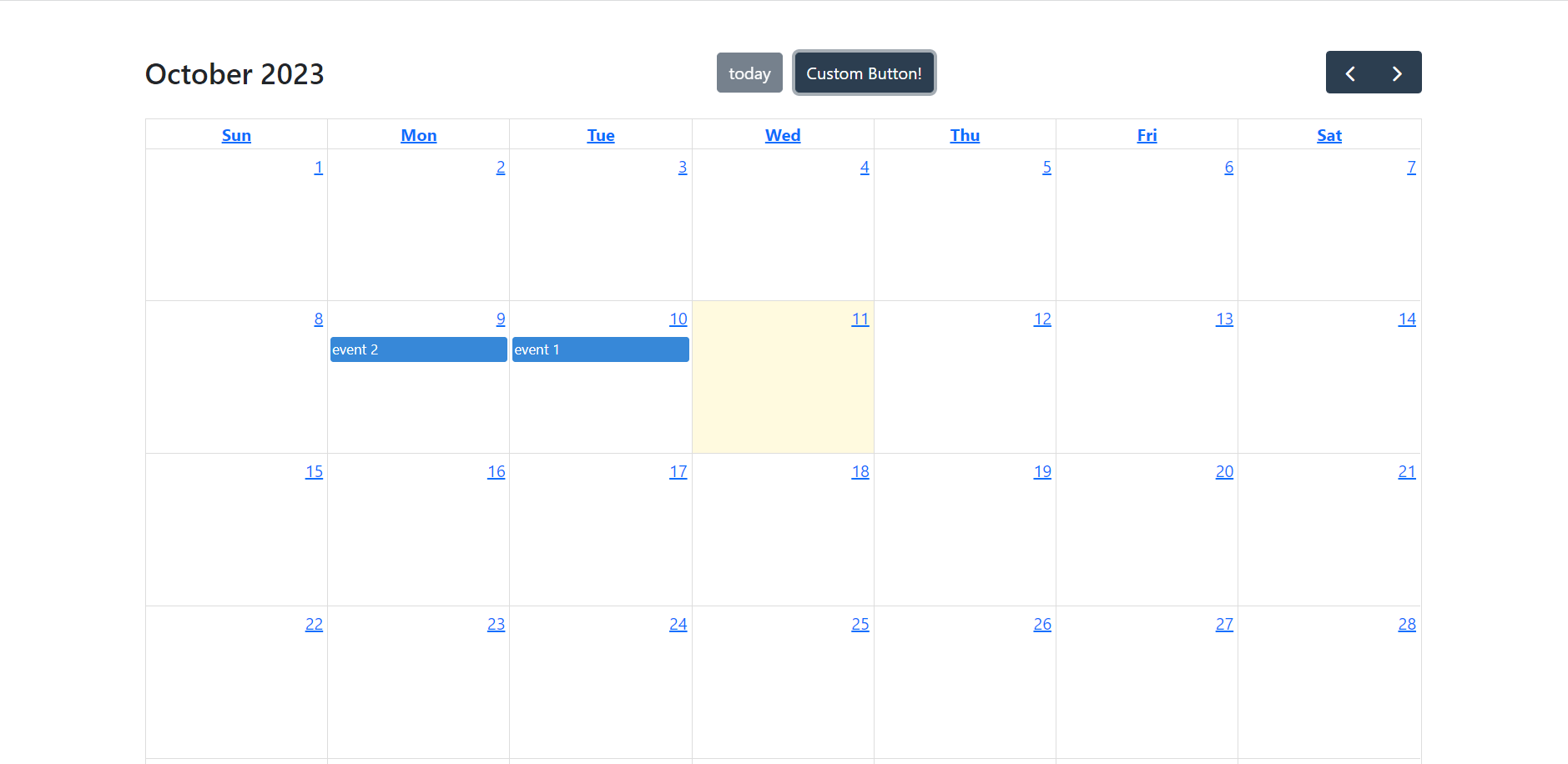 Customized FullCalendar in Reactjs Therichpost