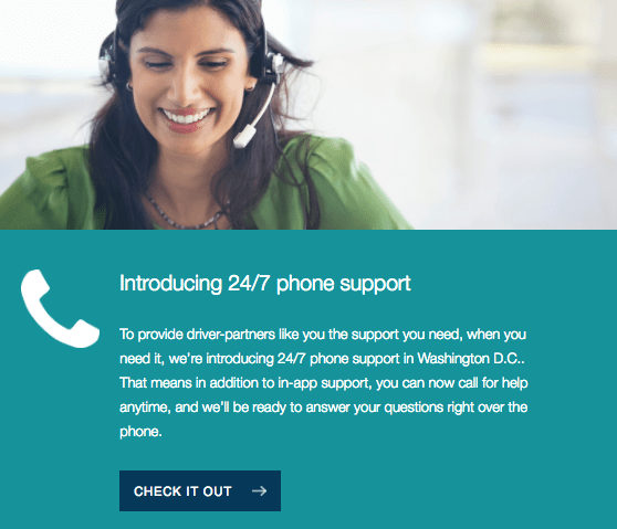 Uber is Testing 24Hour Live Phone Support For Drivers