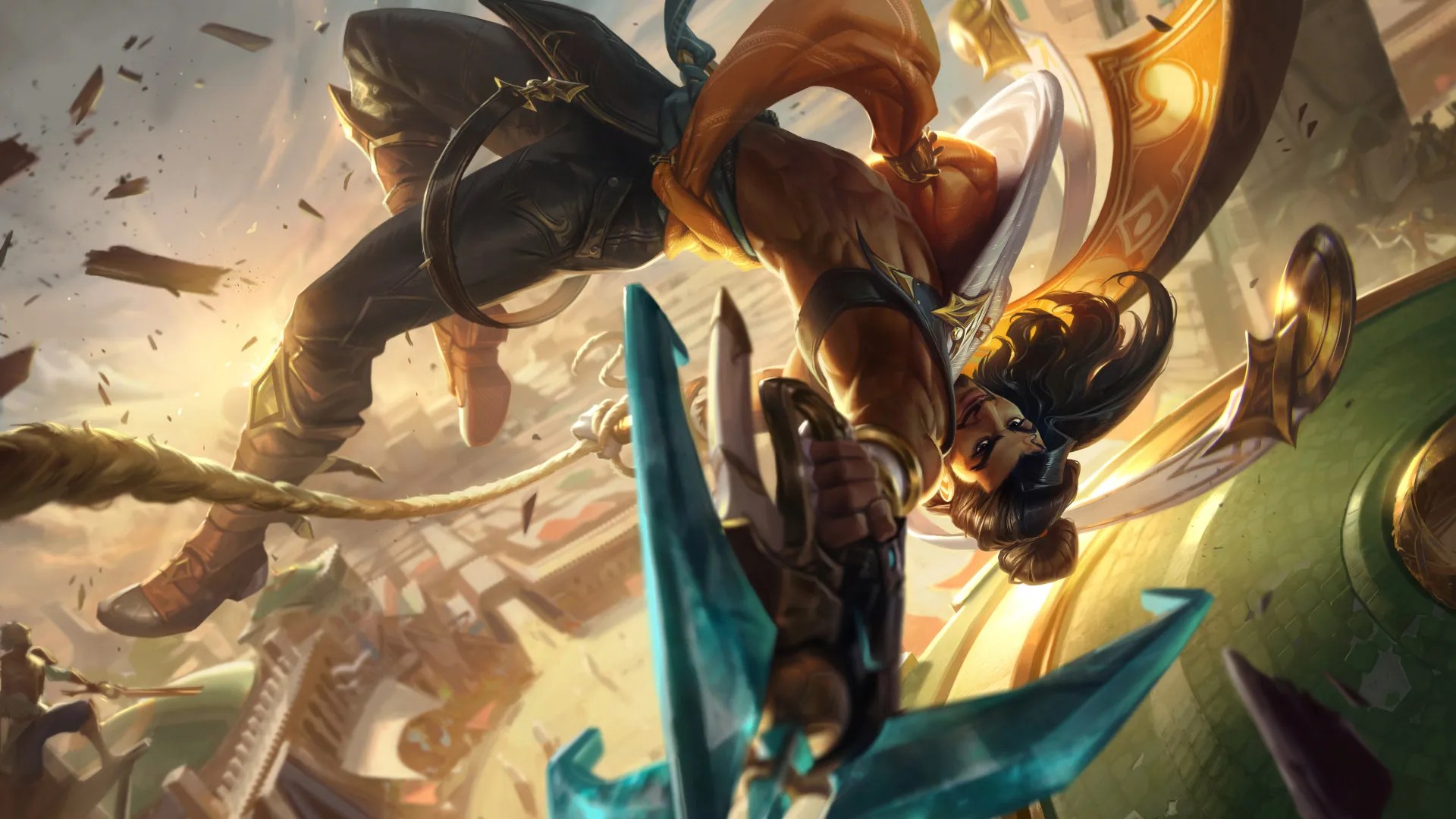 New Champion Akshan Abilities and Splash Art The Rift Crown
