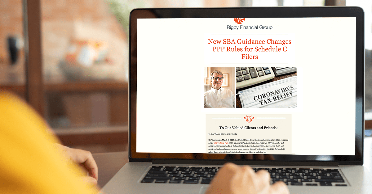 Subscribe Rigby Financial Group