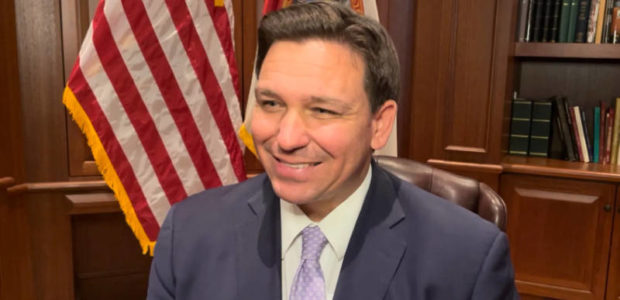 WATCH LIVE Gov Ron DeSantis debates “Biden’s puppet” Charlie Crist