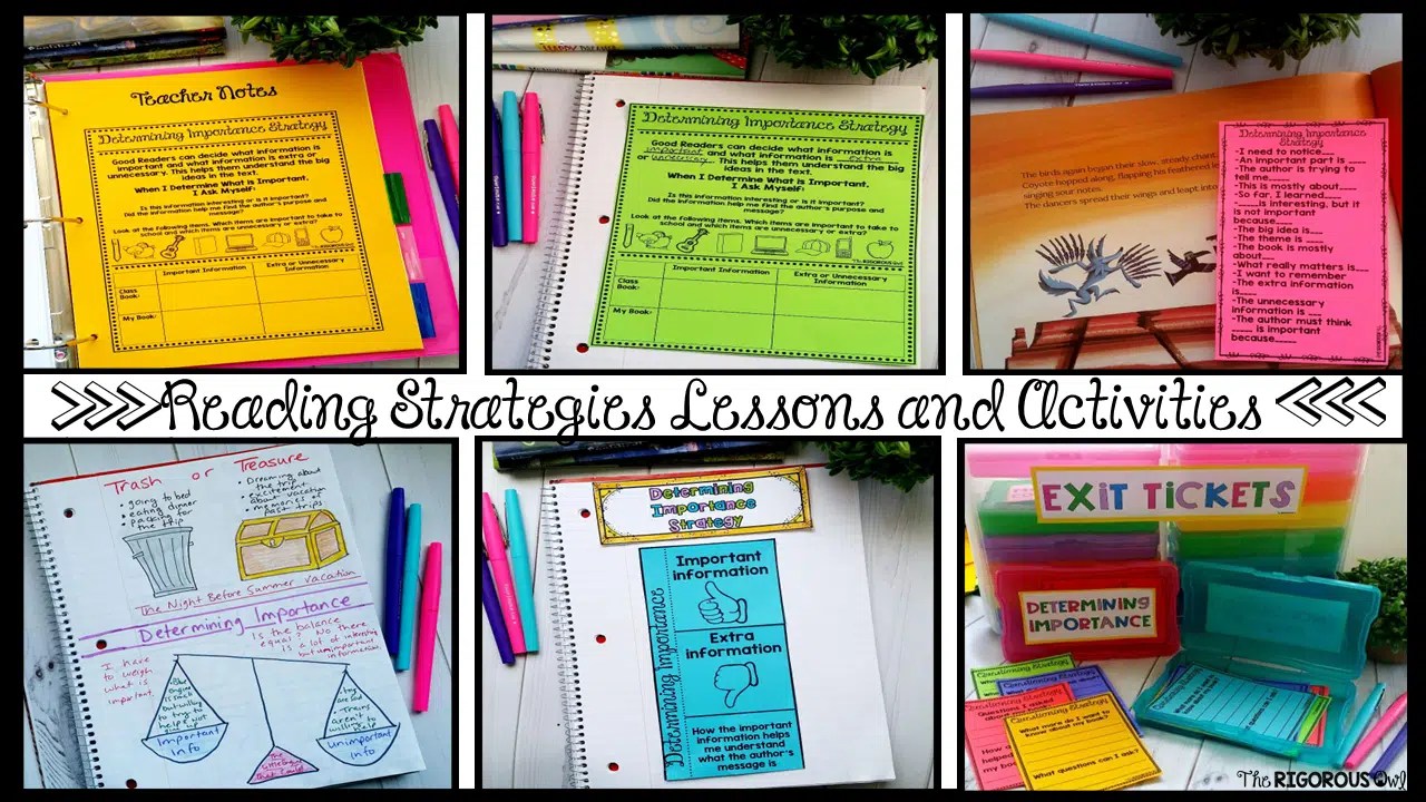 Determining Importance Reading Comprehension Strategy: Ideas and