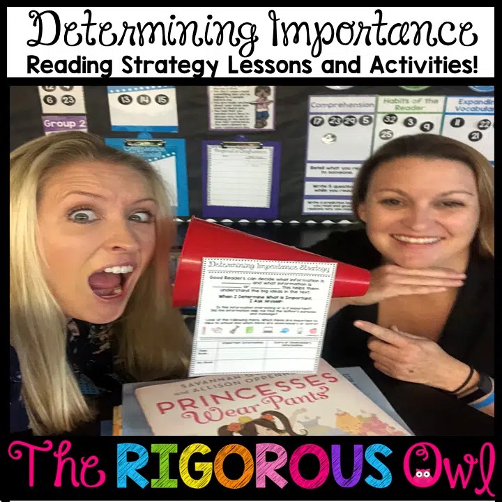 Determining Importance Reading Comprehension Strategy: Ideas and