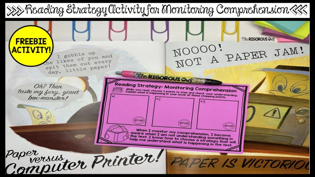 Monitoring Comprehension Reading Strategy Ideas and Activities The