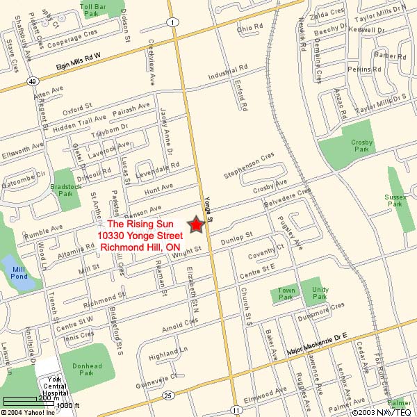 Directions & Hours The Rising Sun