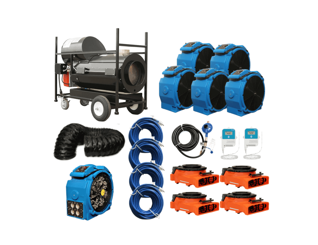 1500 Sq. Ft. IndirectFired Propane and Electric Combo Bed Bug Heater