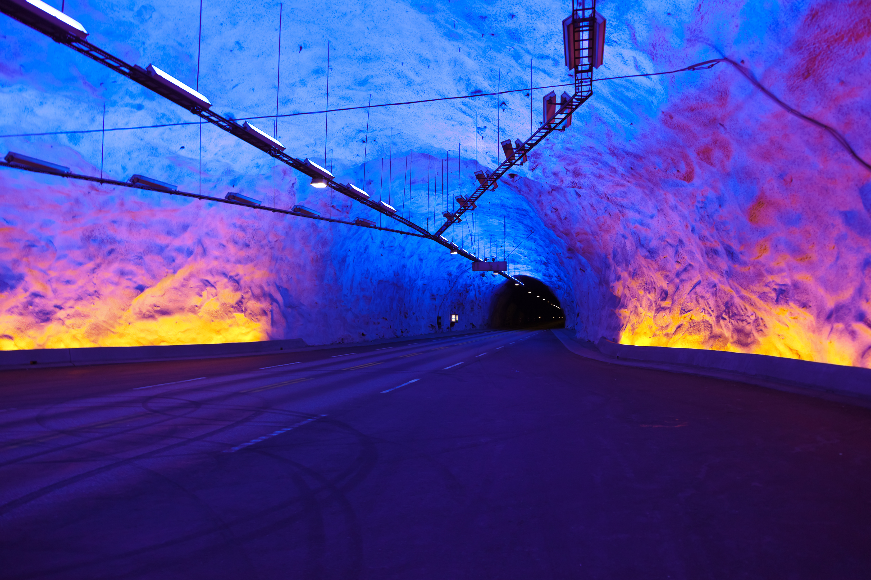 Laerdal Tunnel in Norway the longest road tunnel in the