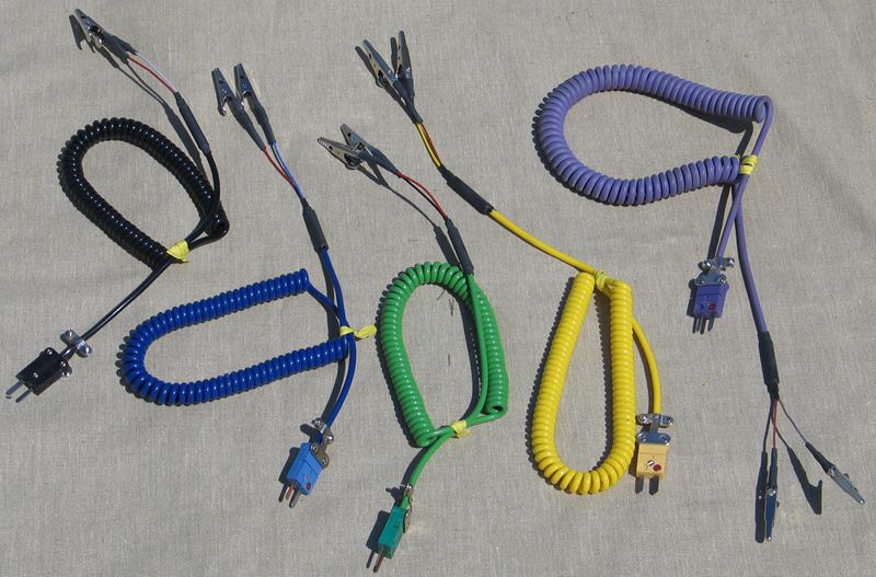 Test Leads for Thermocouples & RTD´s (Resistance Temperature Detectors