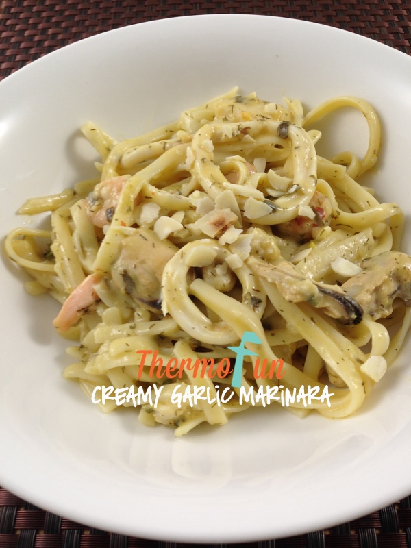 ThermoFun Creamy Garlic Marinara Recipe ThermoFun MAKING DECADENT FOOD AT HOME