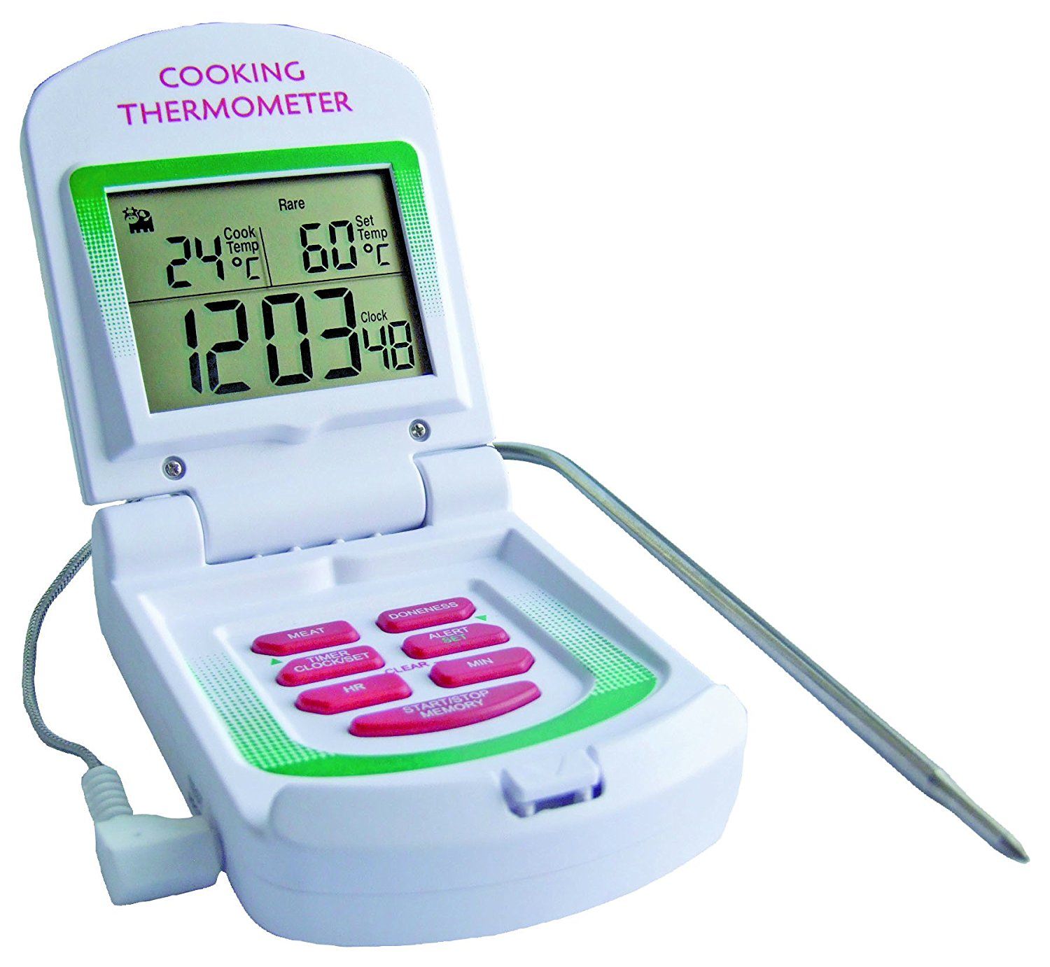 Digital Cooking Thermometer/Clock/Timer