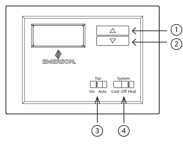 EMERSON WhiteRodgers NP110 NonProgrammable Thermostat Instruction