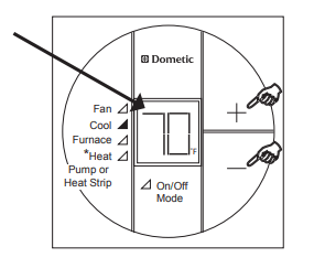 DOMETIC Single Zone LCD Thermostat Operating Instructions - thermostat
