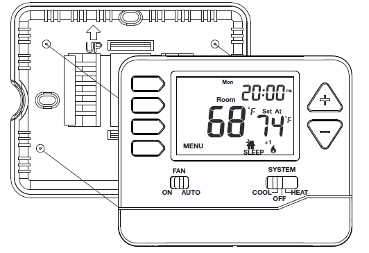 Robertshaw RS9110 Programmable Touchscreen Thermostat Installation