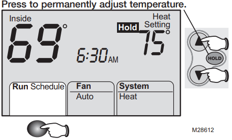 Trane TCONT600AF11MA Comfort Control Programmable THERMOSTAT OWNERS
