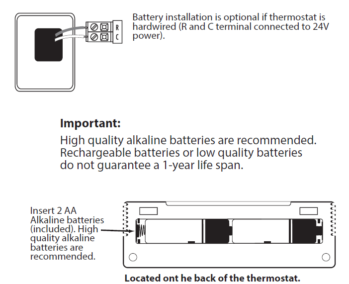 Pro1 Technologies T631-2 Non-Programmable Thermostat Installational