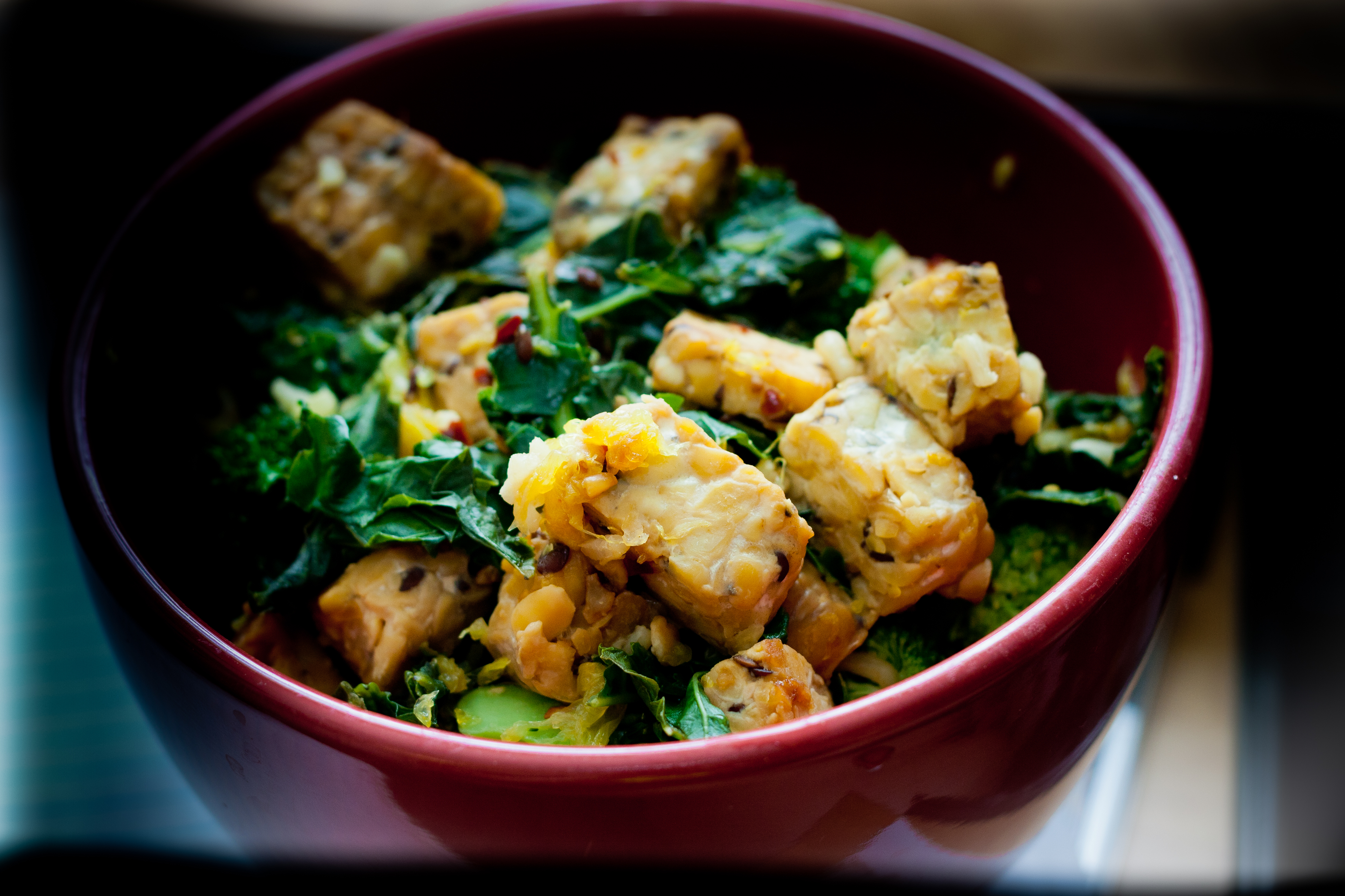 Orange Tempeh Stirfry