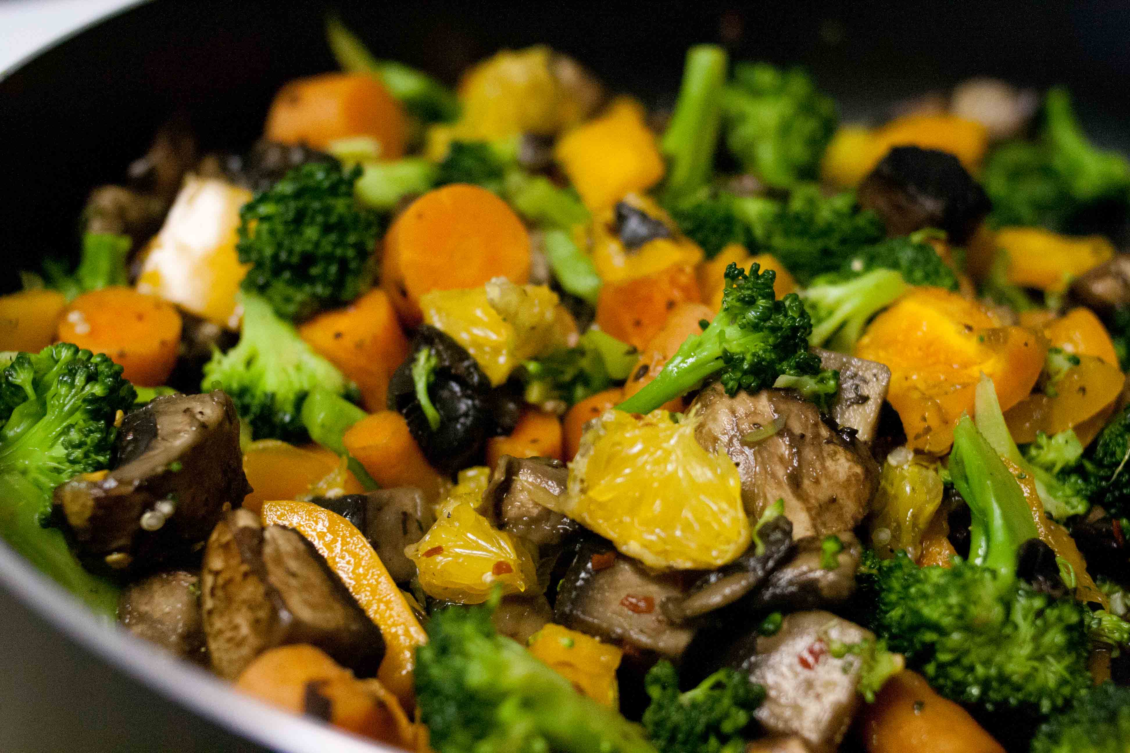 Lentil, Quinoa, and Vegetable Stirfry
