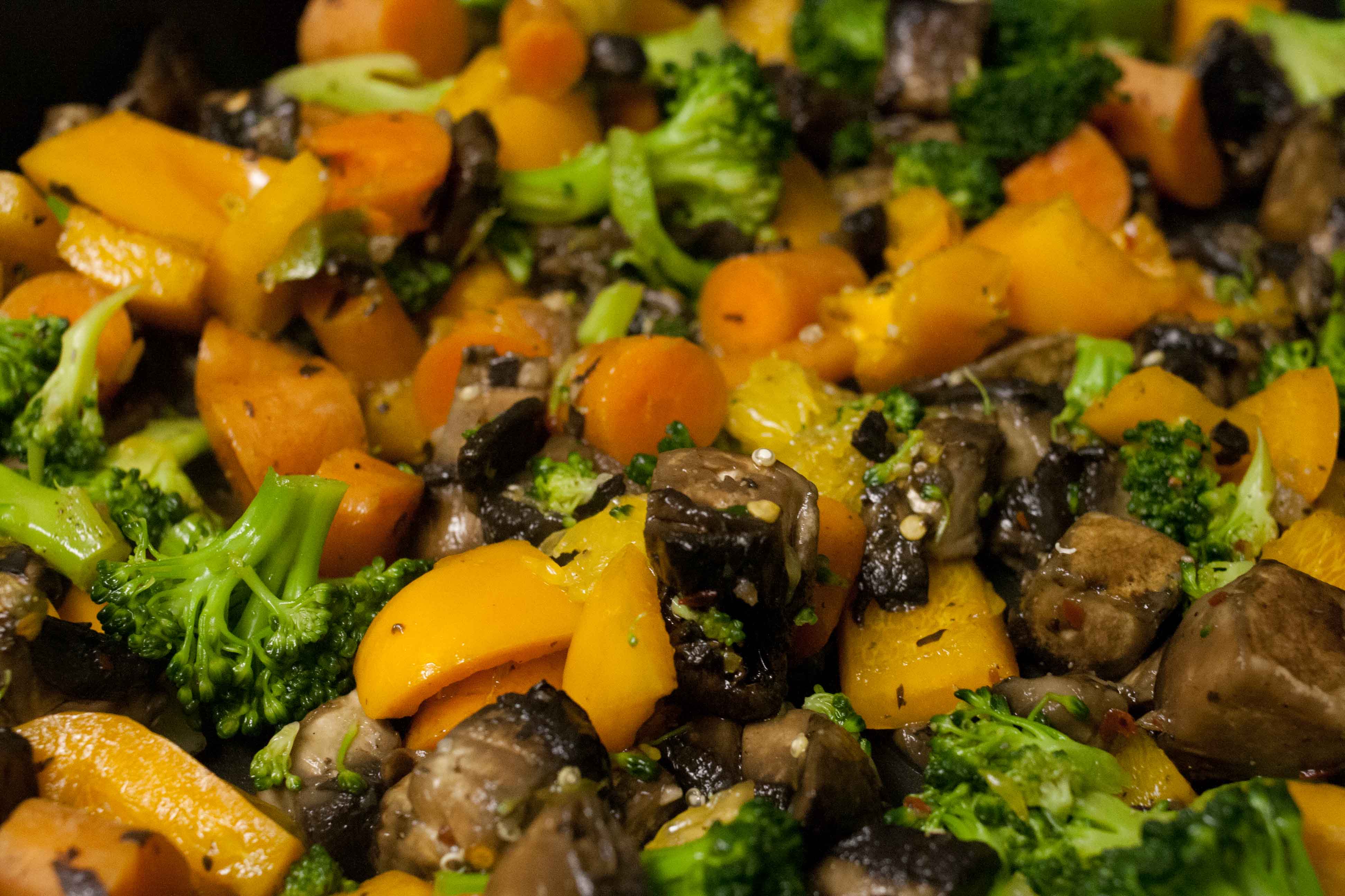 Lentil, Quinoa, and Vegetable Stirfry