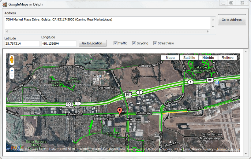 Using the Google Maps API V3 from Delphi Part I Basic functionality