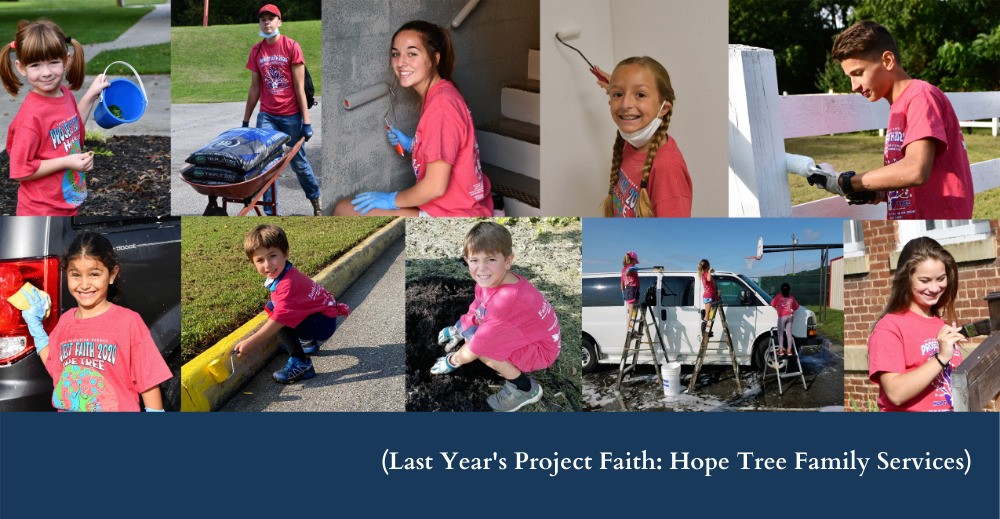 Project Faith Volunteers to Serve HopeTree Family Services