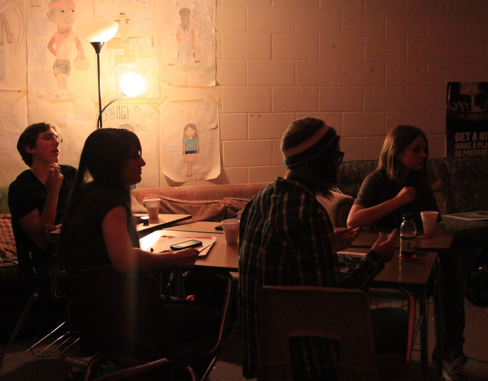 Photo of the day Sophomores perform slam poetry for classmates The