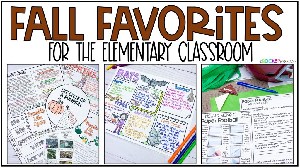 Favorite Fall Activities for Elementary The Rocket Resource