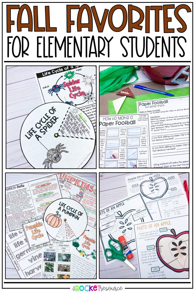 Favorite Fall Activities for Elementary The Rocket Resource