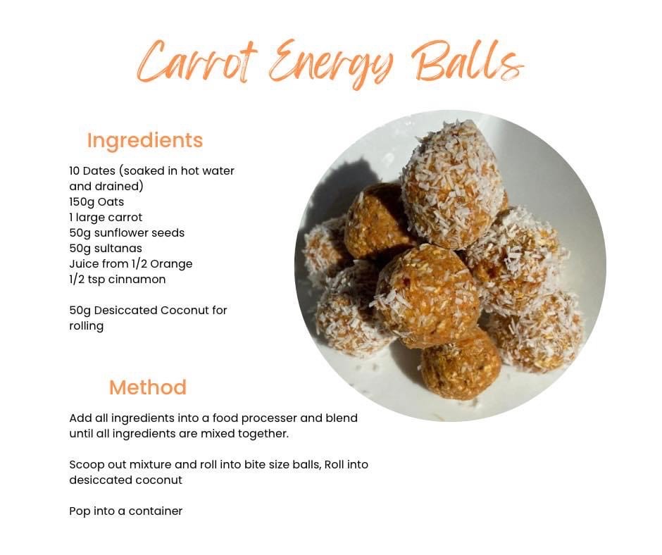 Carrot Energy Bliss Balls The Root Cause