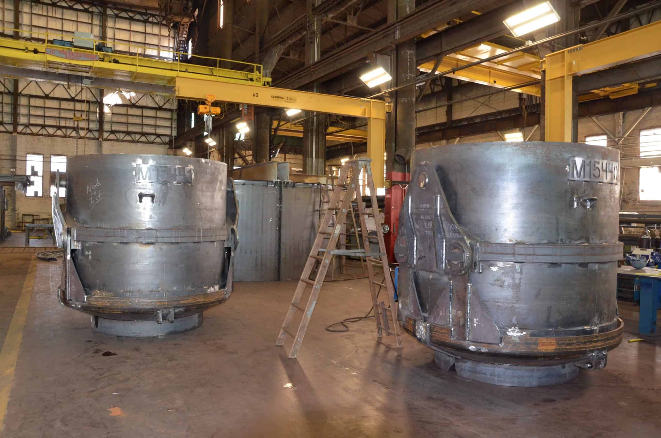 Fabricating Charging Buckets For Specialty Steel Manufacturing