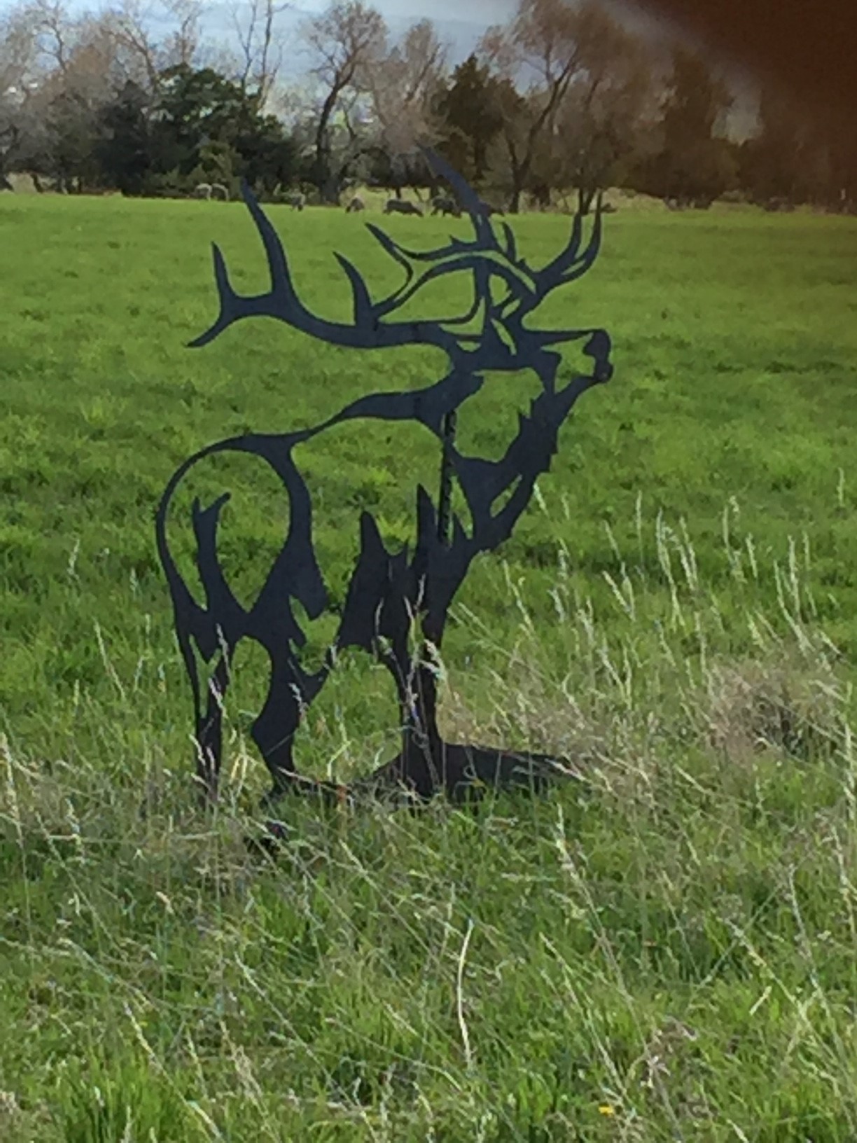 Elk Metal Art Double R Ranch