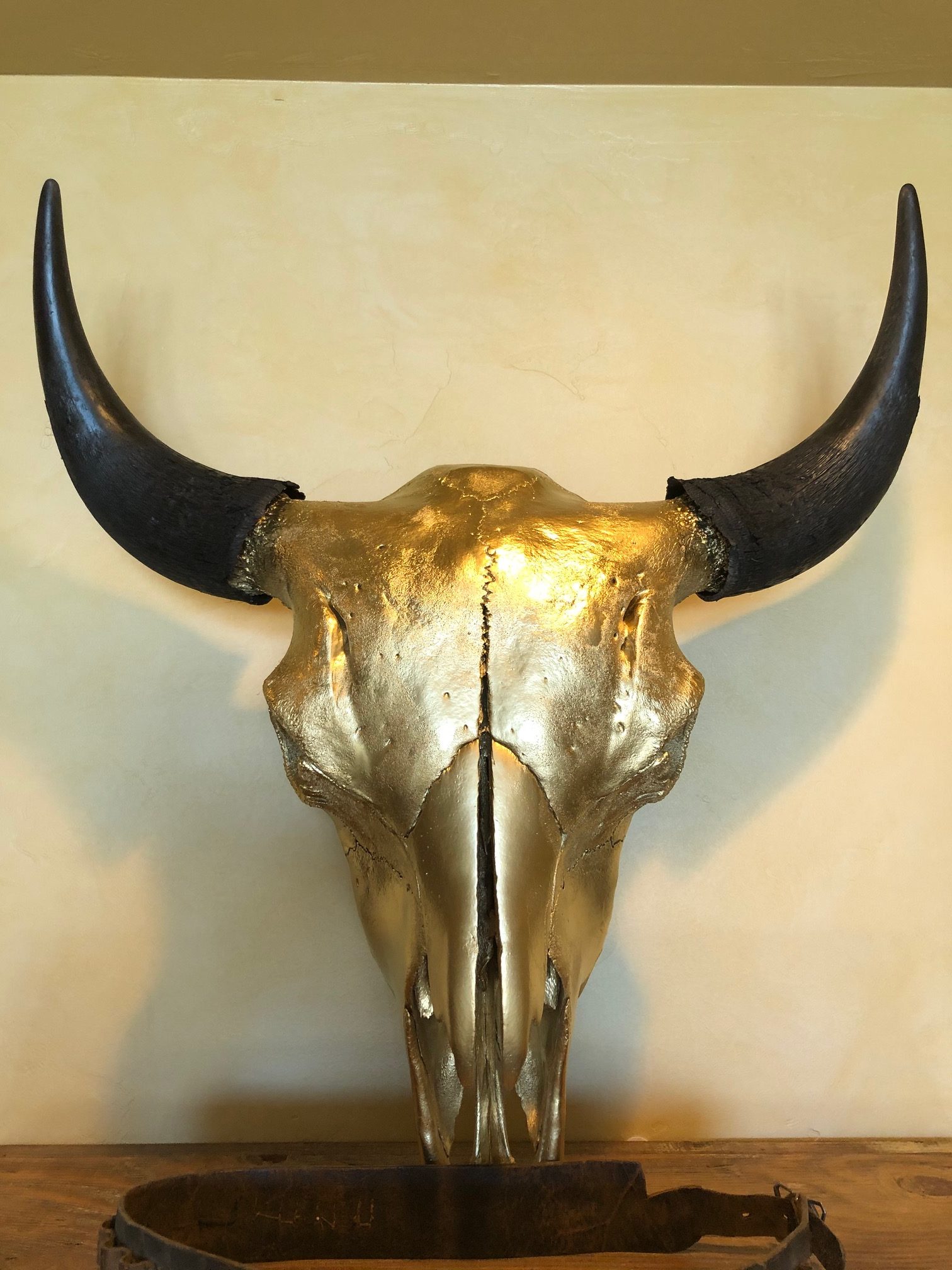 Custom painted Buffalo Mounts Double R Ranch