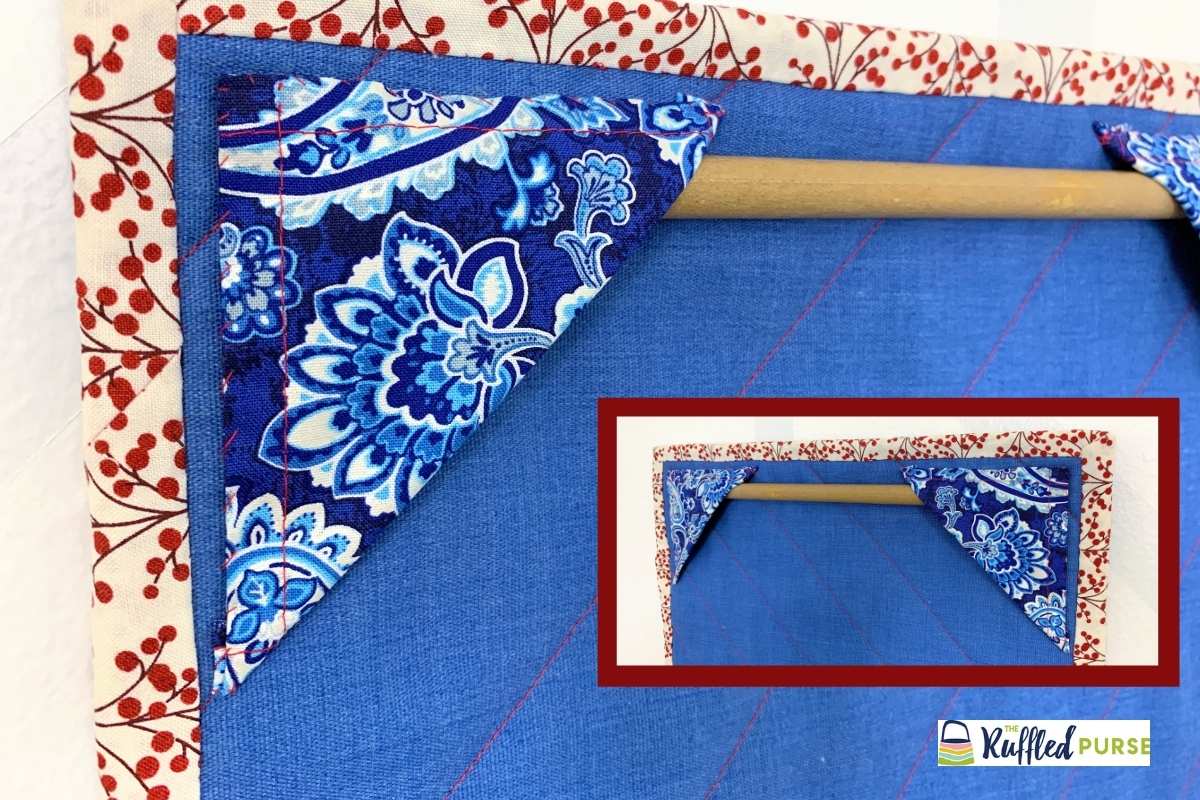 Hang Quilts with Triangles The Ruffled Purse®