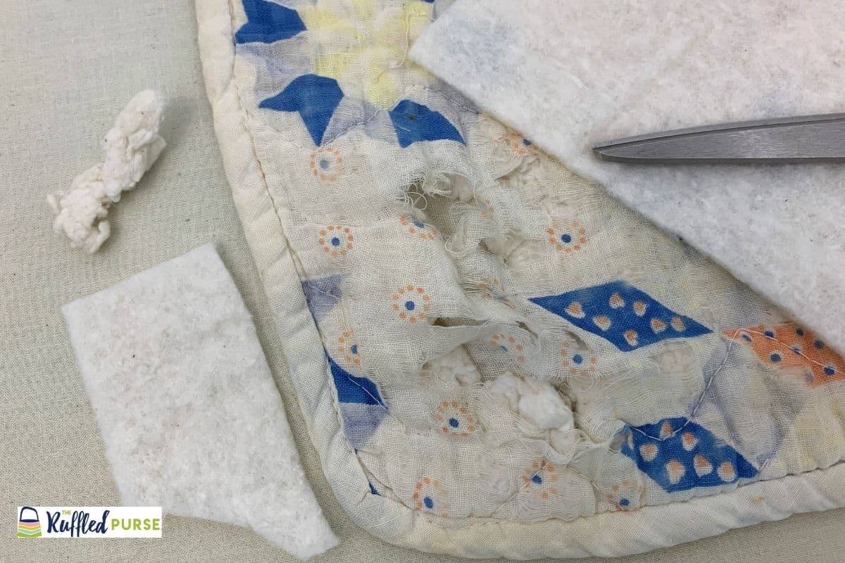 DIY Quilt Repair The Ruffled Purse®