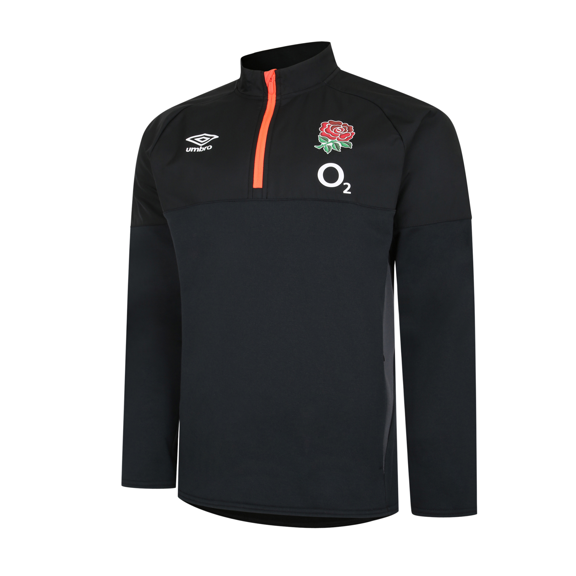 England Rugby Half Zip Fleece Carbon/Black The Rugby Shop