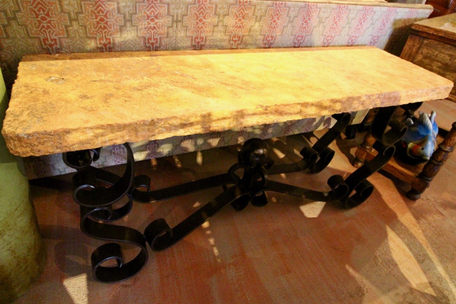 Travertine Marble Sofa Table The Rustic Gallery