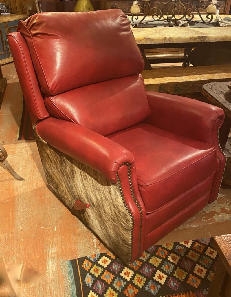 Malone Red Glider & Swivel Recliner The Rustic Gallery