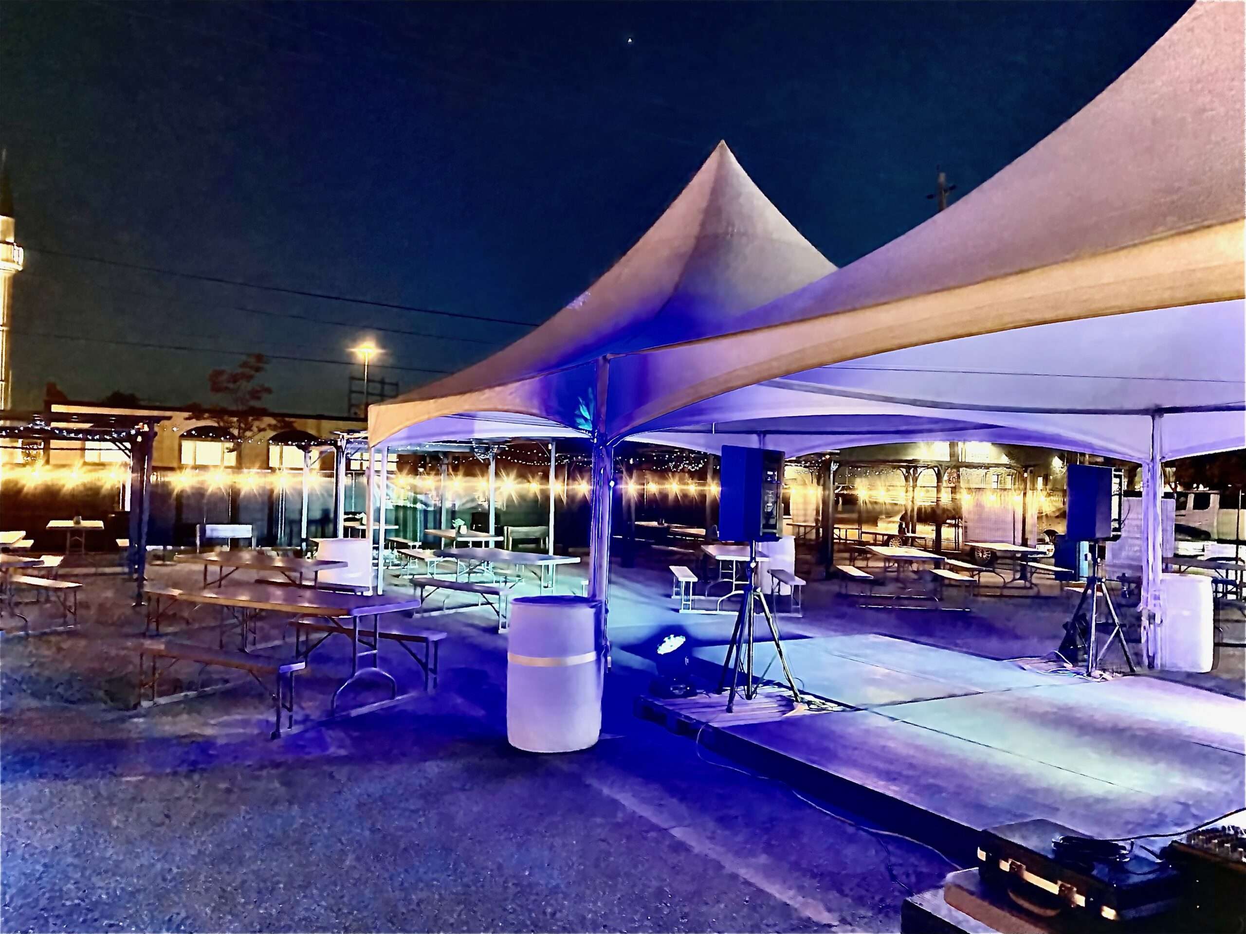 20 x 20 Commercial Outdoor Tent Rental