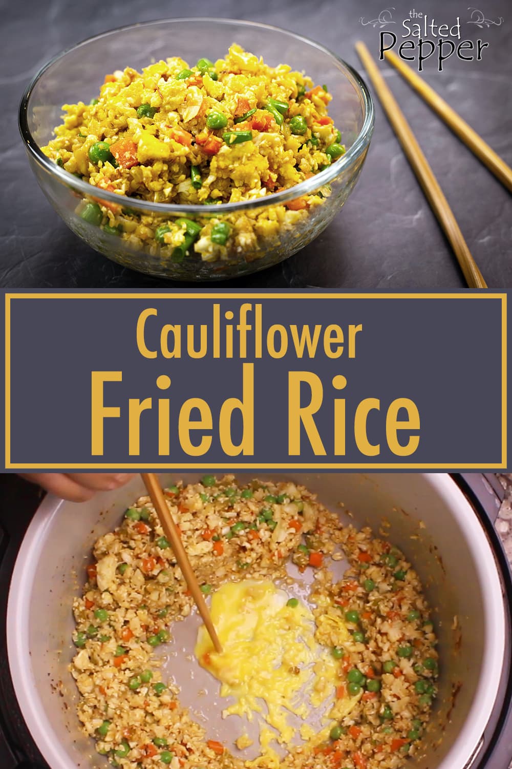 Cauliflower Fried Rice Ninja Foodi Recipe The Salted Pepper