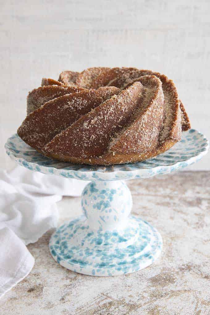Cinnamon Sugar Donut Cake The Salty Marshmallow