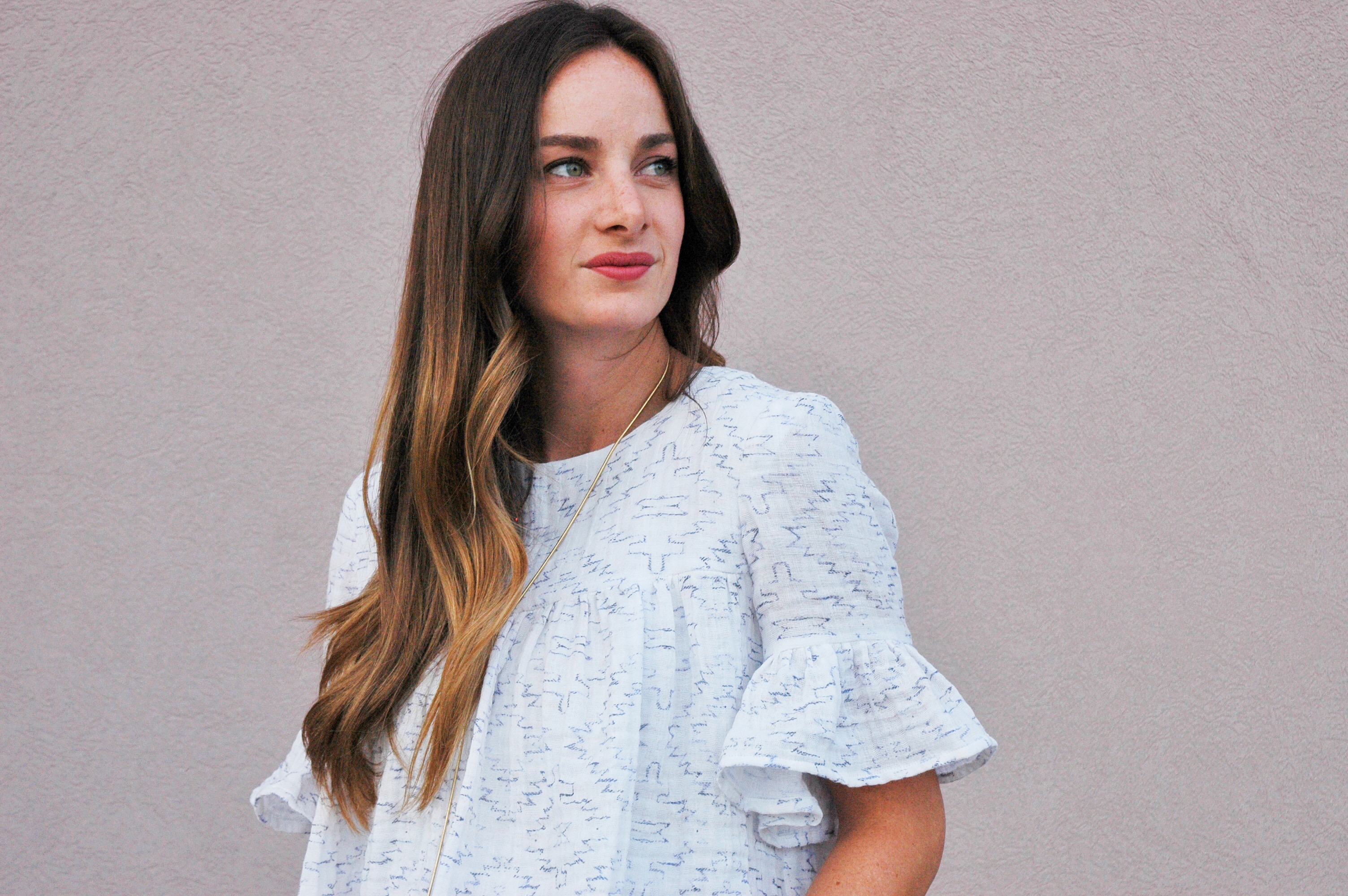 Spoonflower Gauze + McCall’s 7544 The Sara Project