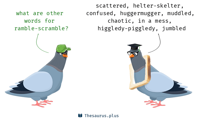 25 Ramble-scramble Synonyms. Similar words for Ramble-scramble.
