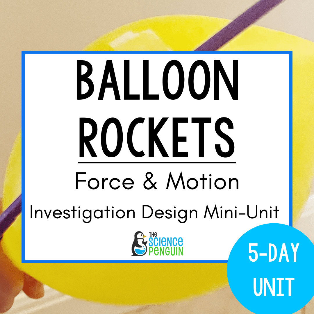 Force and Motion Experiment Balloon Rockets — The Science Penguin