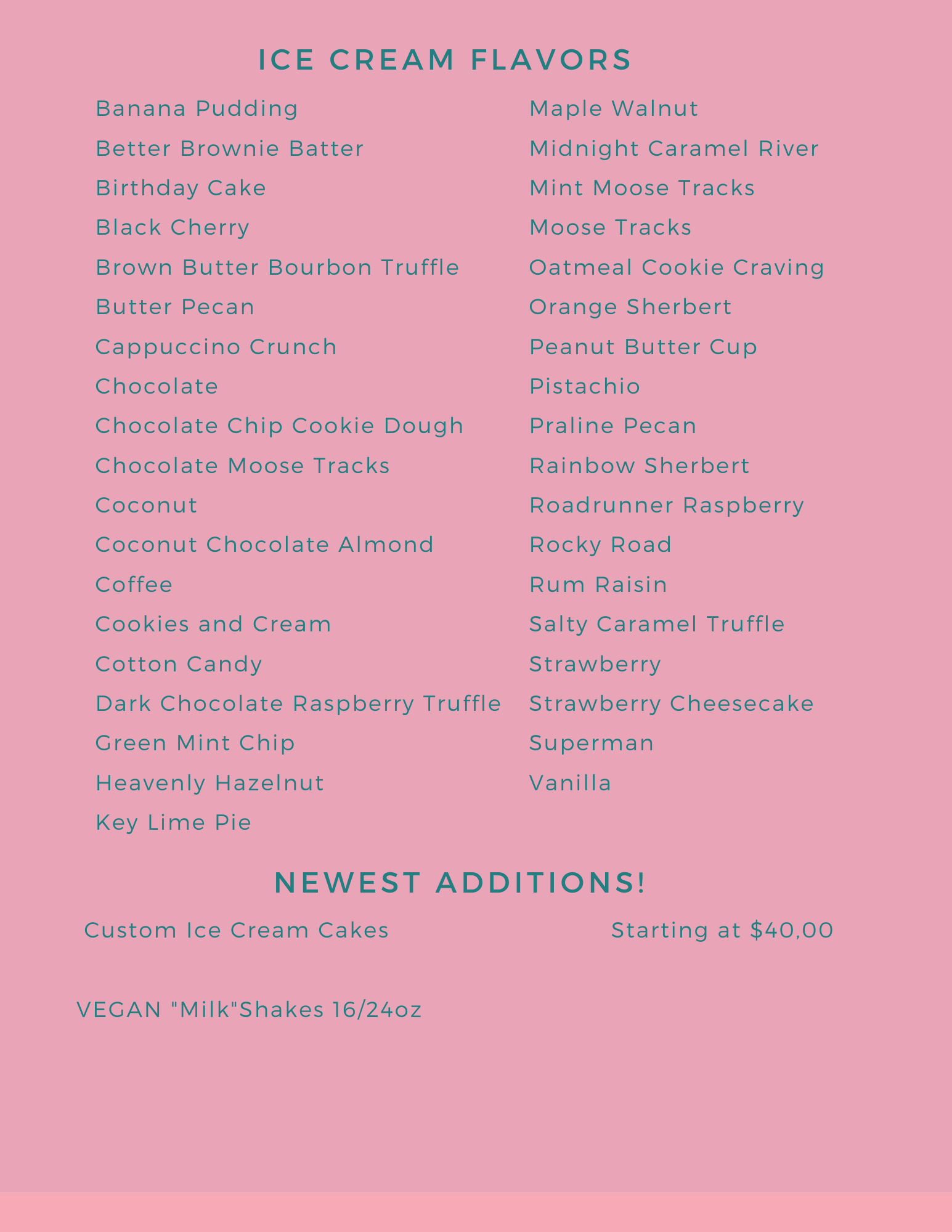 Menu The Scoop Jensen Beach, FL